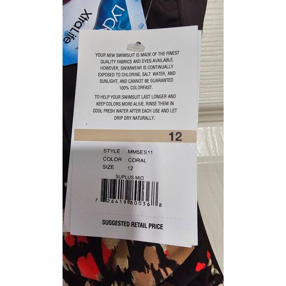 Maxine of Hollywood One Piece Swimsuit Instant Minimizer NWT, Sz 12 - Picture 3 of 10